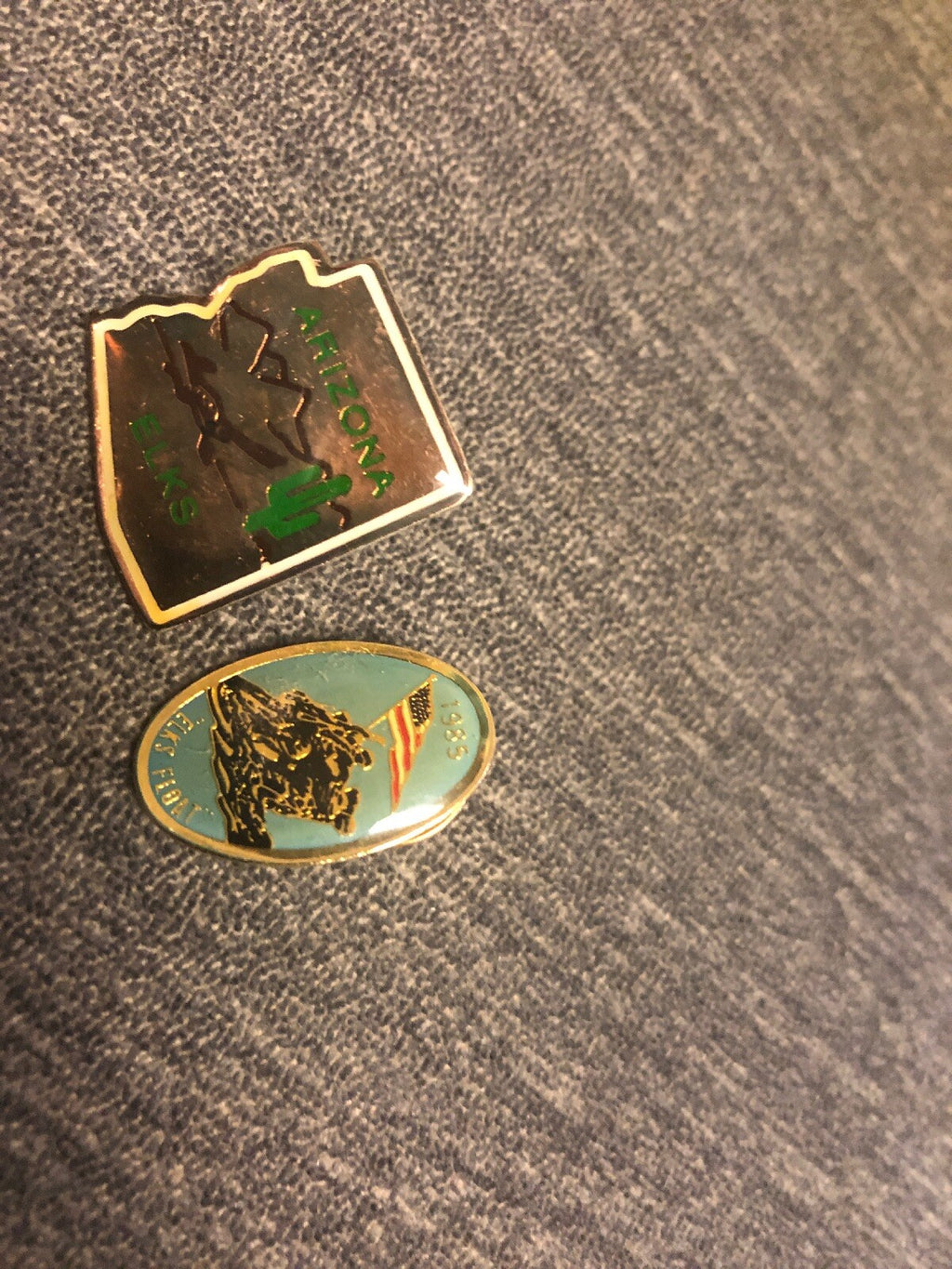 Vintage Lot of 4 ELKS Arizona Elks Float Pins 1982’s & 1985’s Pins1