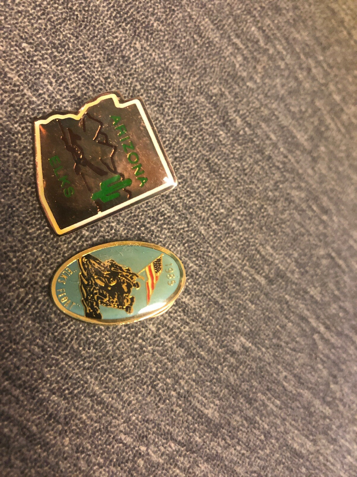 Vintage Lot of 4 ELKS Arizona Elks Float Pins 1982’s & 1985’s Pins1