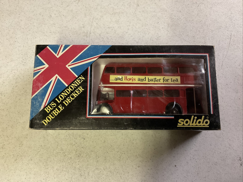 Solido Red AEC Double Decker Hovis Butter Tea London Bus 1/50 Scale FRANCE0