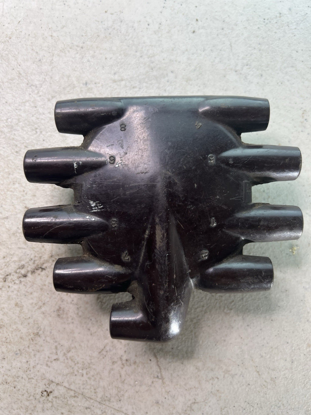 Vintage 9-Post Bakelite Distributor Cap Classic Ignition Part0