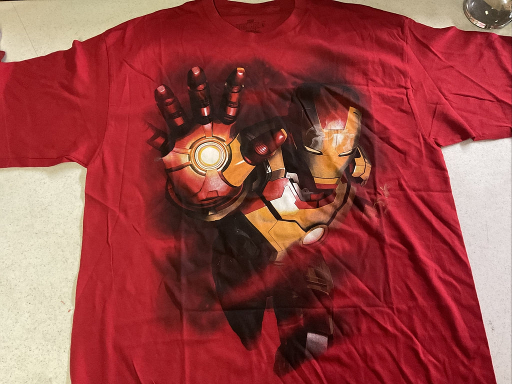 Marvel Iron Man 3 Shirt XLarge Mens Red SuperHero Movie Graphic Tee1