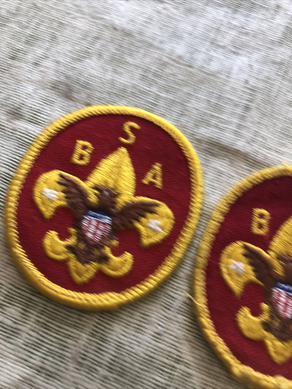 Vintage Lot Of 2 Boy Scout BSA Patches 2.5”x2”1