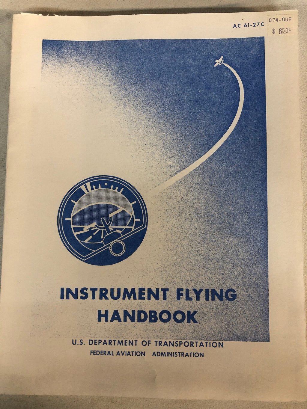 Flight Training AC 61-21A 1980, Instrument flying Handbook AC 61-27C Lot Of 20