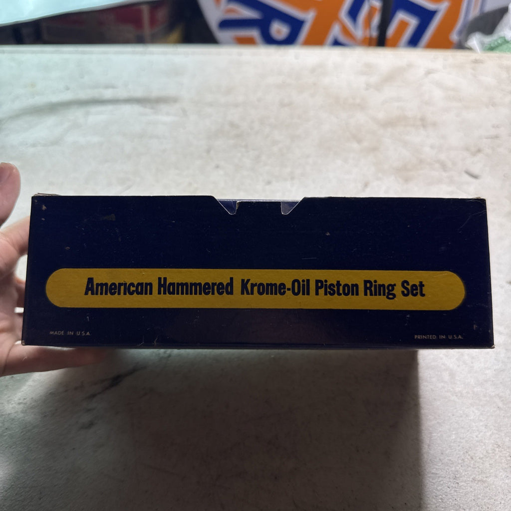 American Hammered KO-506 STD Krome-Oil Piston Ring Set NOS Vintage1