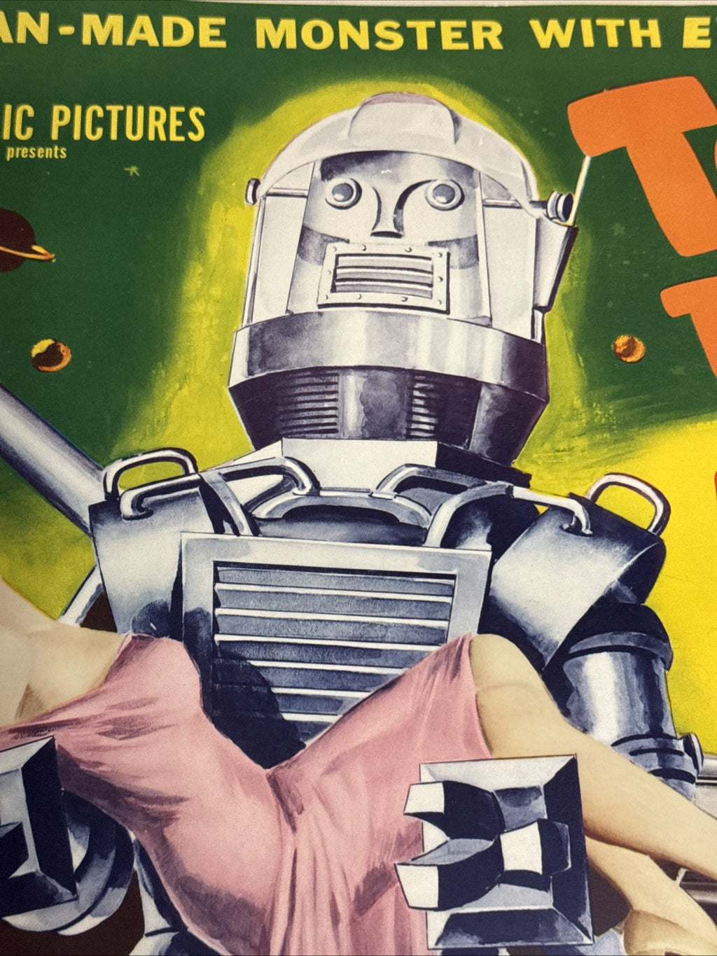 TOBOR THE GREAT ROBOT SCIENCE FICTION 1954 1/2 SHEET Movie Poster Original7