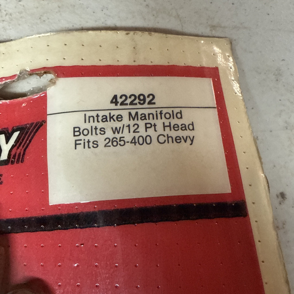Manley Intake Manifold Bolts w/ 12 Pt Head Fits 265-400 Chevy3