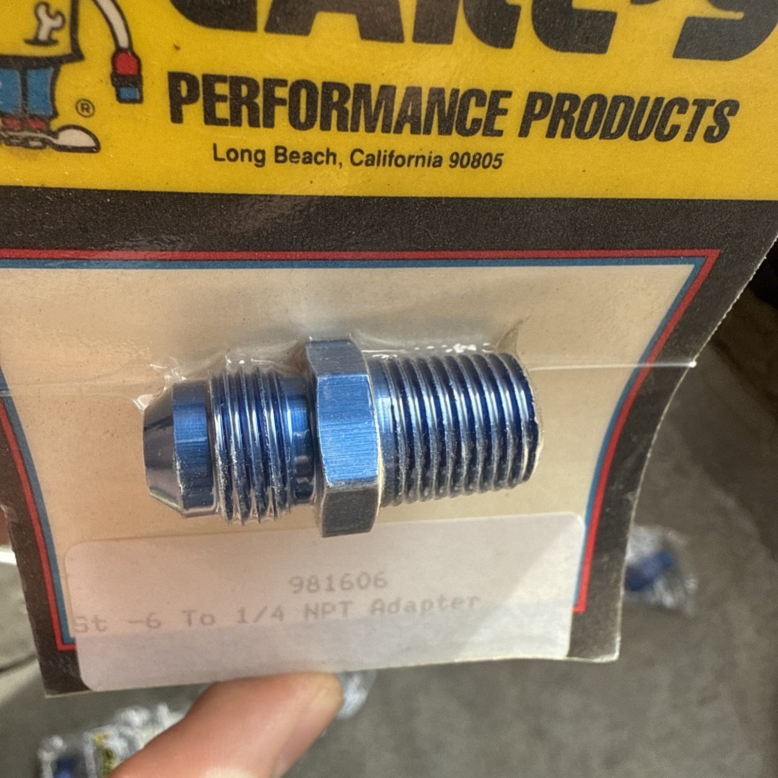 Earl's 981606 Straight Male ST -6 to 1/4 in NPT Adapter4