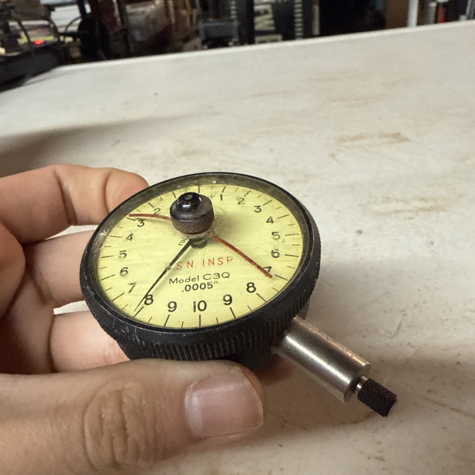 U.S.N. INSP Dial Indicator C3Q  .0005”  Machinist's DIAL full jewel1