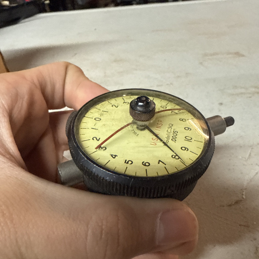 U.S.N. INSP Dial Indicator C3Q  .0005”  Machinist's DIAL full jewel3