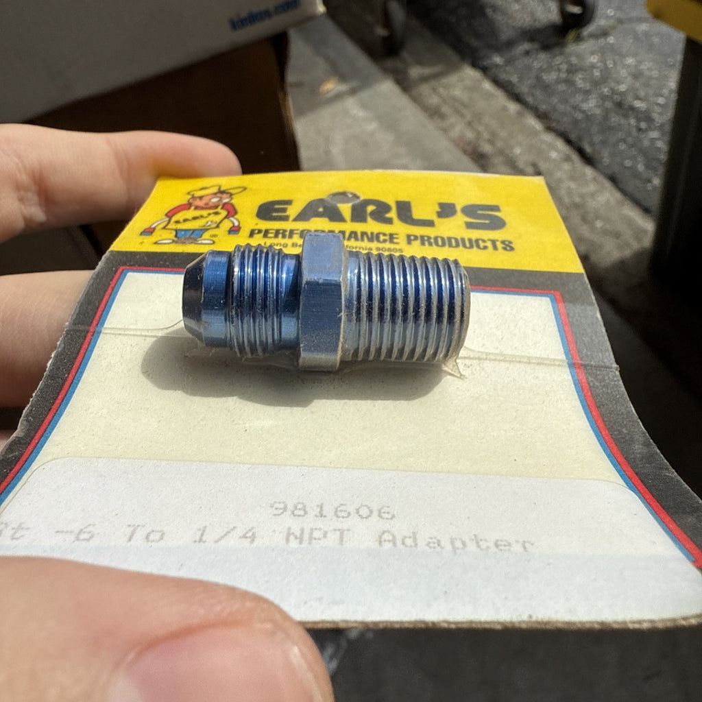 Earl's 981606 Straight Male ST -6 to 1/4 in NPT Adapter3