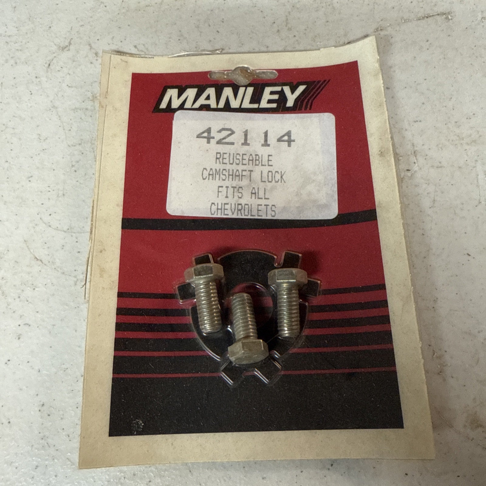 New Manley Reuseable Camshaft Lock Fits All Chevrolets 421140