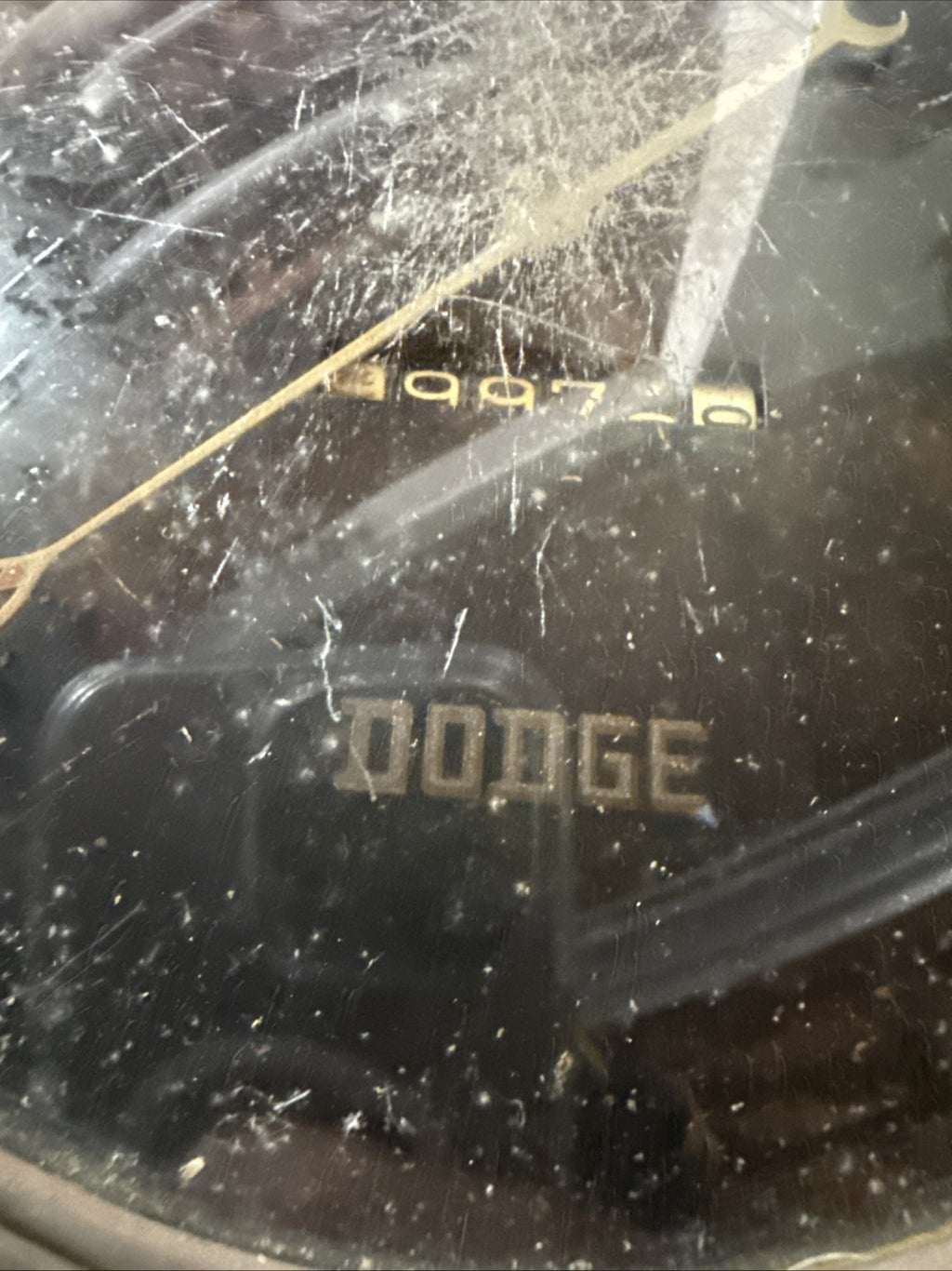 Vintage Black Face DODGE 1930s FLOATING POWER SPEEDOMETER GAS OIL  GAUGE1
