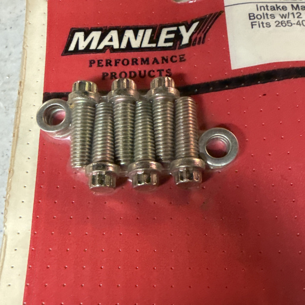 Manley Intake Manifold Bolts w/ 12 Pt Head Fits 265-400 Chevy2