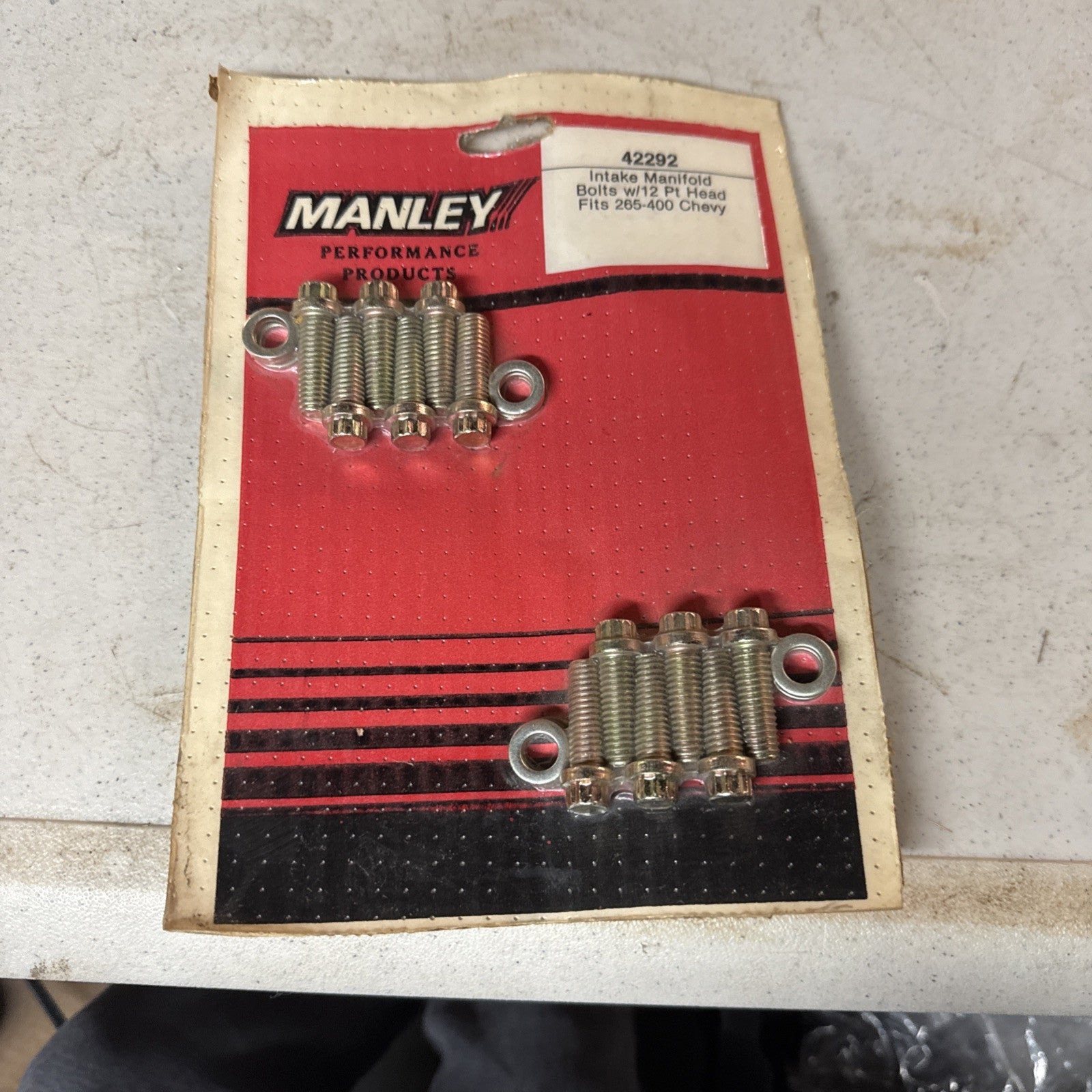 Manley Intake Manifold Bolts w/ 12 Pt Head Fits 265-400 Chevy0