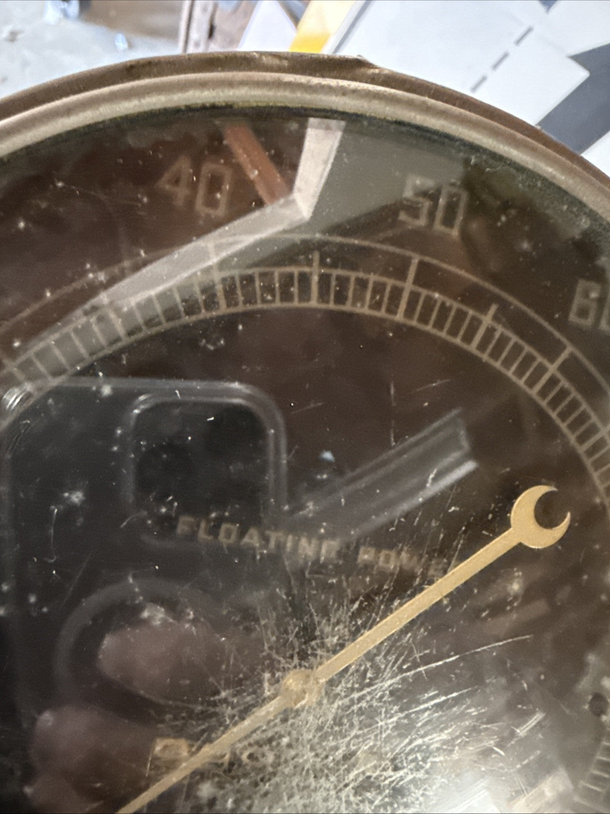 Vintage Black Face DODGE 1930s FLOATING POWER SPEEDOMETER GAS OIL  GAUGE3