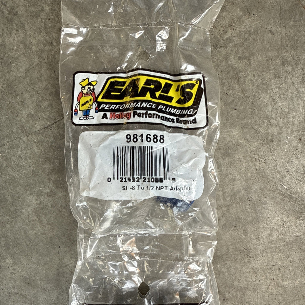 LOT OF 5 VINTAGE EARL'S 981688  ST-8 to 1/2  NPT ADAPTER5