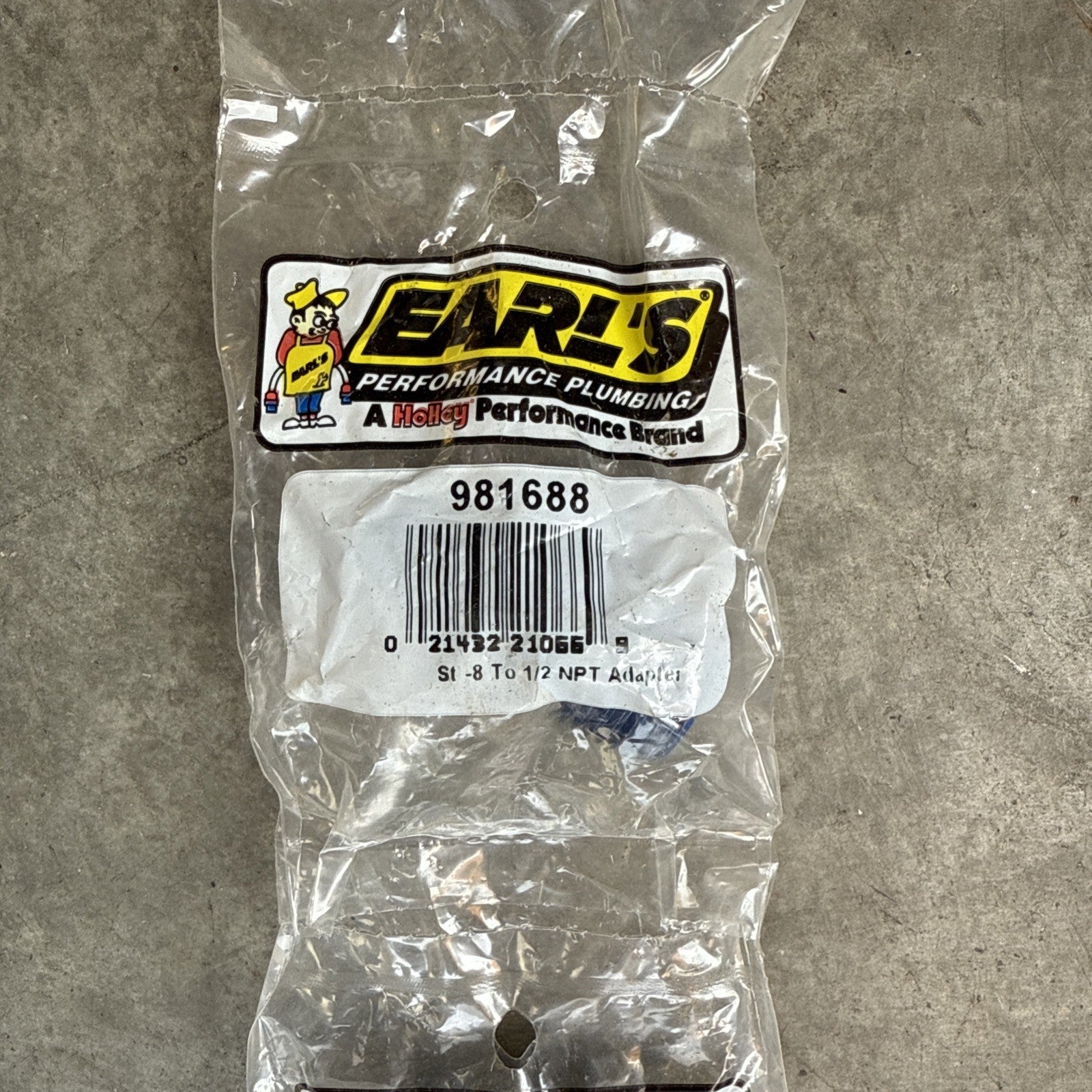 LOT OF 5 VINTAGE EARL'S 981688  ST-8 to 1/2  NPT ADAPTER5