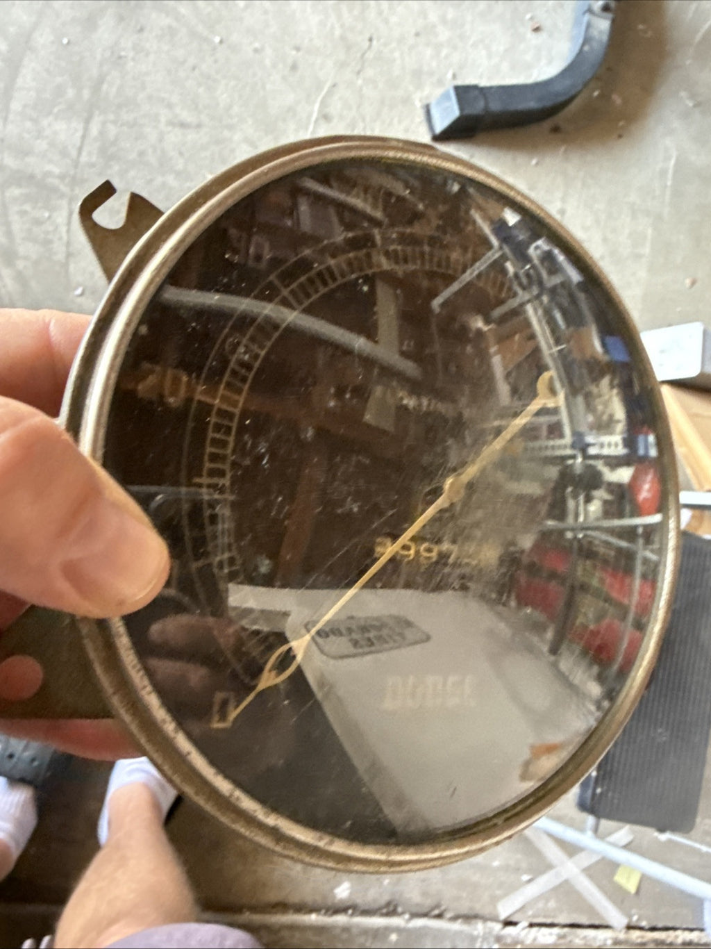 Vintage Black Face DODGE 1930s FLOATING POWER SPEEDOMETER GAS OIL  GAUGE5
