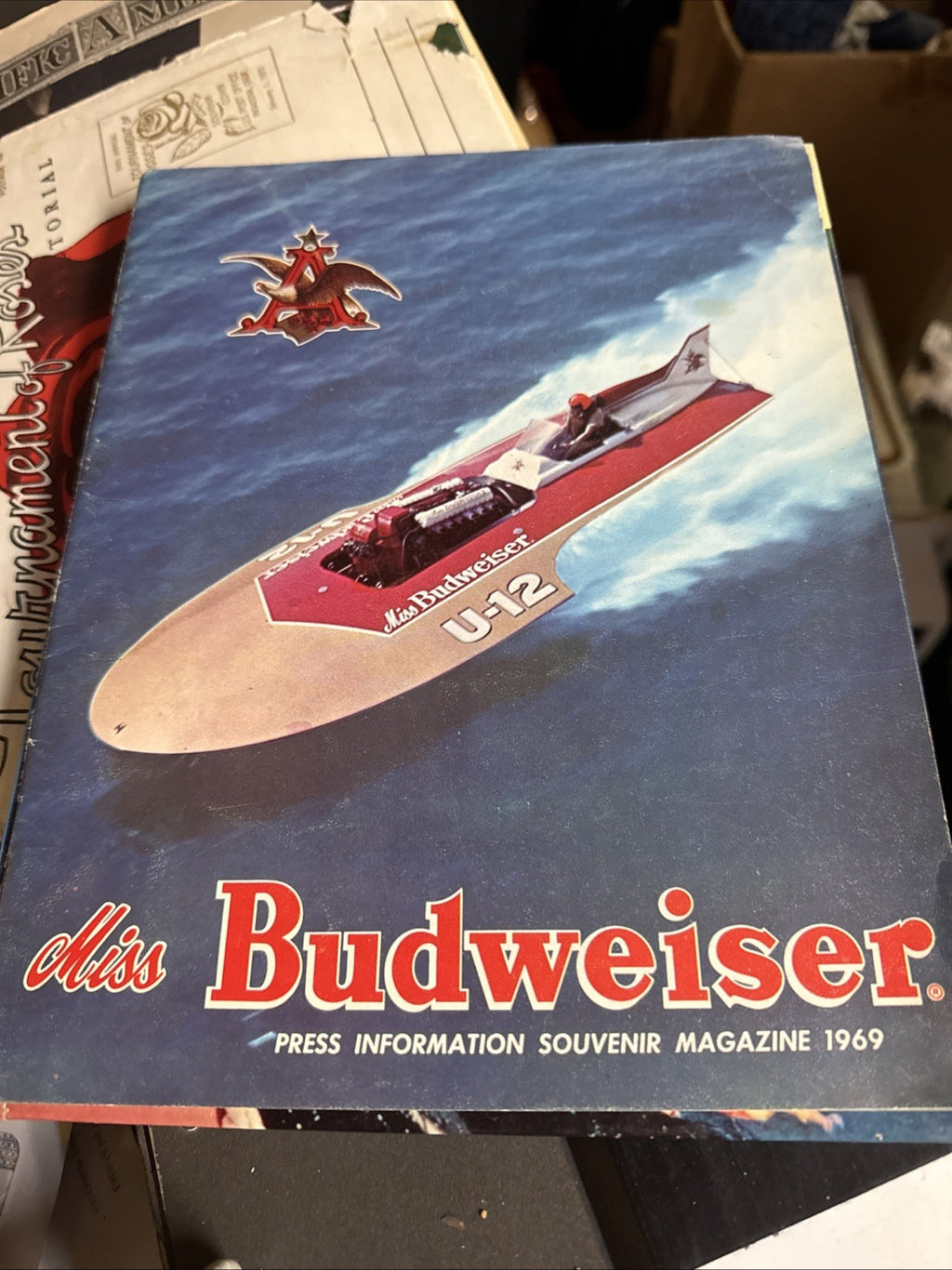 1969 Miss Budweiser Beer Boat 28 Page King of Beers Program Racing0