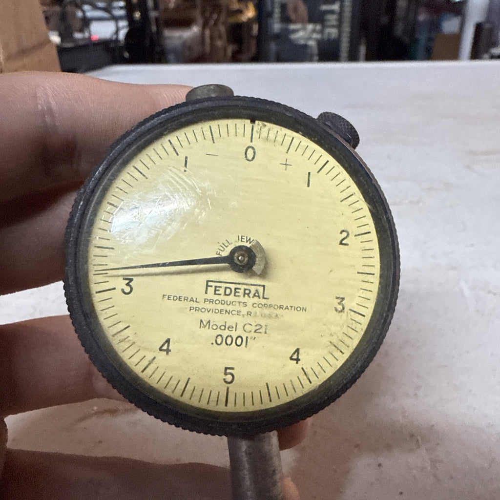 FEDERAL Dial Indicator Miracle Movement - No. C21- .0001" Range - NICE1